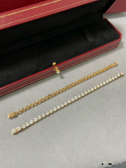 [Triumph Jewelry jewelrys]TENNIS BRACELET WITH FULL DIAMOND SETTING