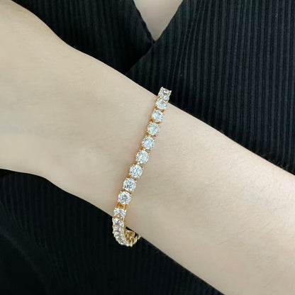 [Triumph Jewelry jewelrys]TENNIS BRACELET WITH FULL DIAMOND SETTING