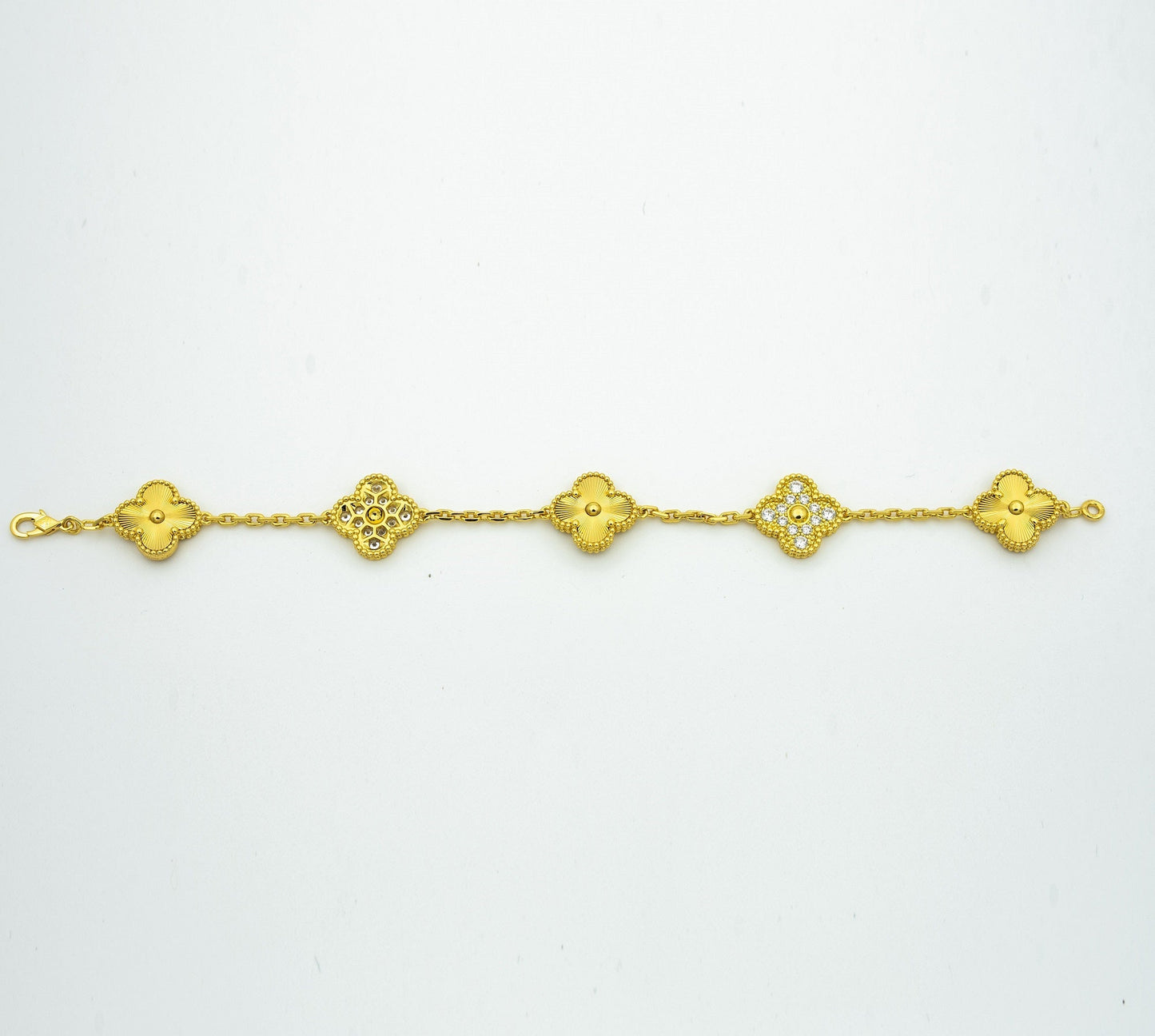 [Triumph Jewelry] CLOVER 5 MOTIF LASER BRACELET COLLECTION