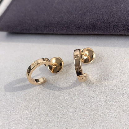 [Triumph Jewelry]LOVE EARRINGS 2.65MM PINK GOLD