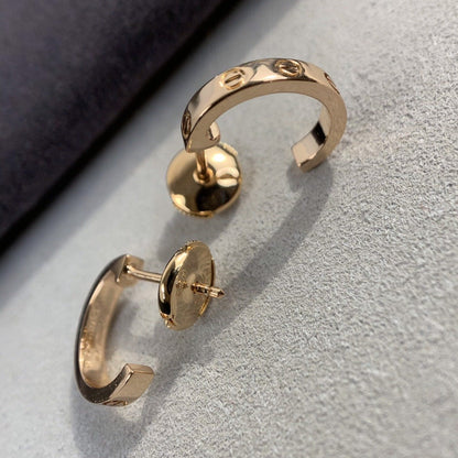 [Triumph Jewelry]LOVE EARRINGS 2.65MM PINK GOLD