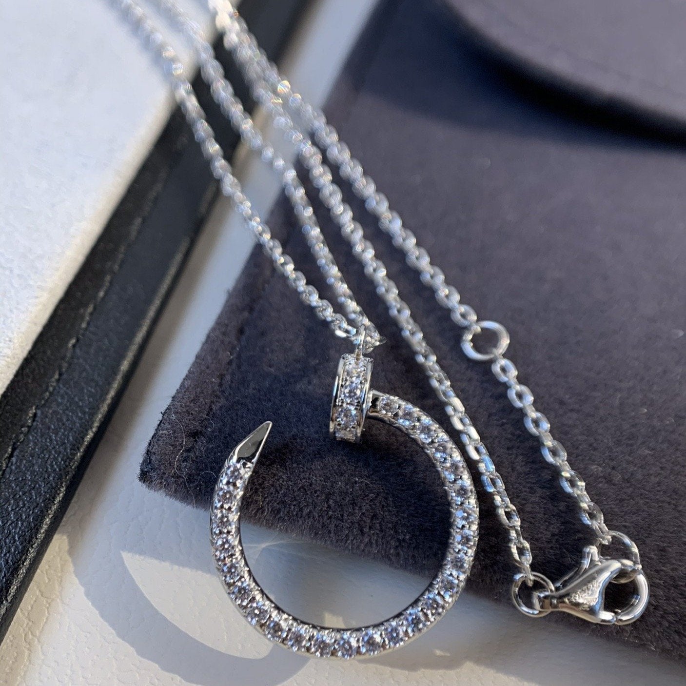 [Triumph Jewelry]JUSTE NECKLACE SILVER DIAMONDS