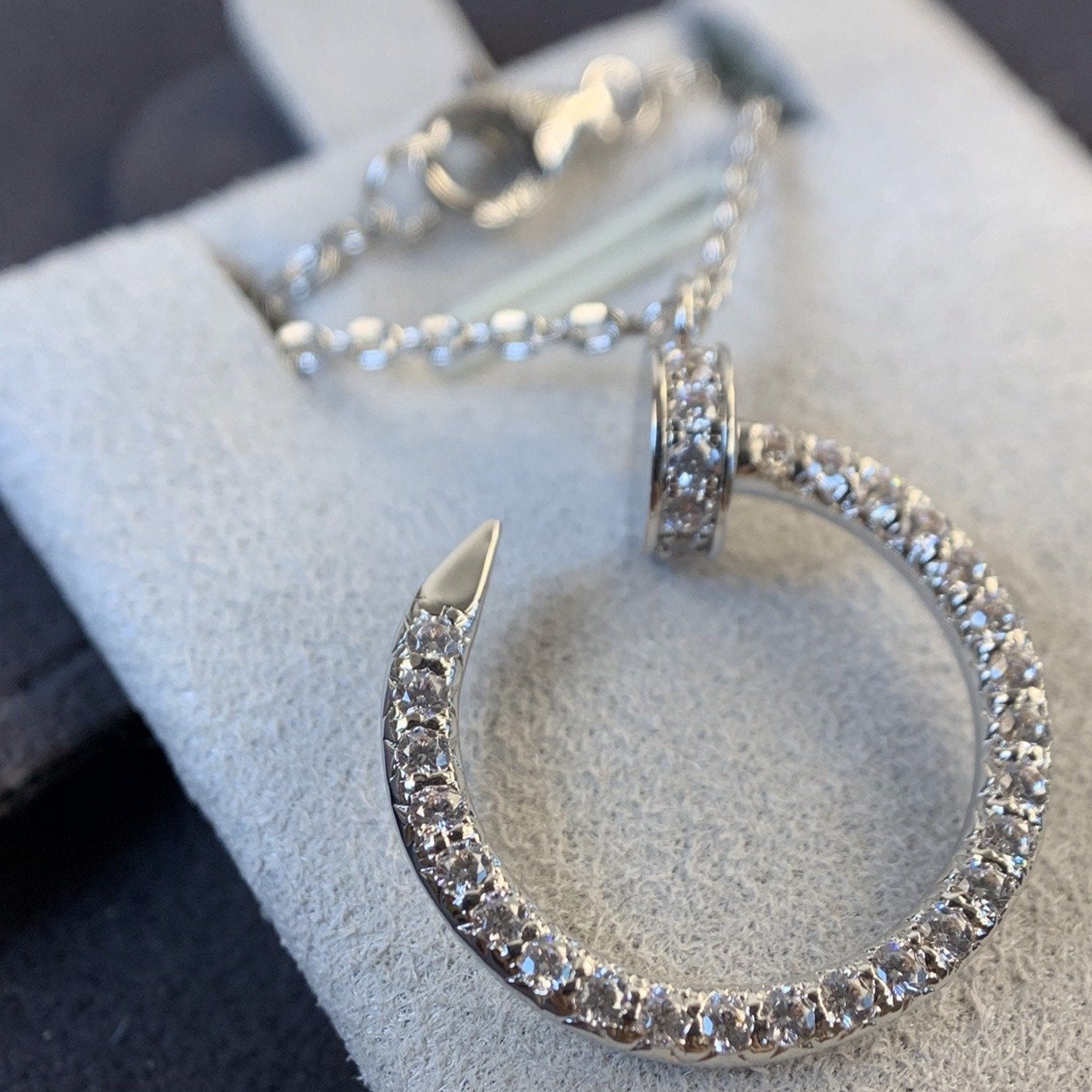 [Triumph Jewelry]JUSTE NECKLACE SILVER DIAMONDS