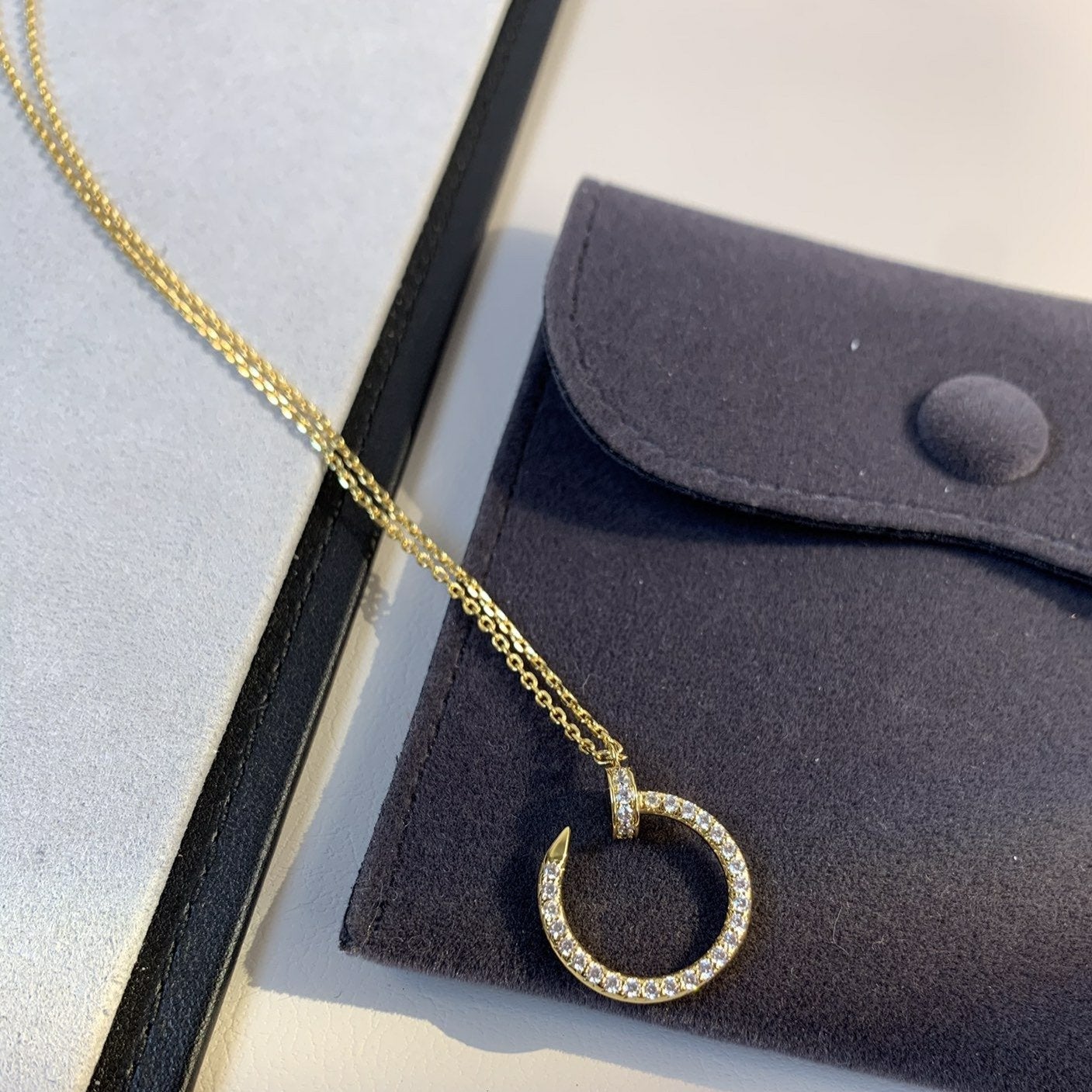 [Triumph Jewelry]JUSTE NECKLACE GOLD DIAMONDS