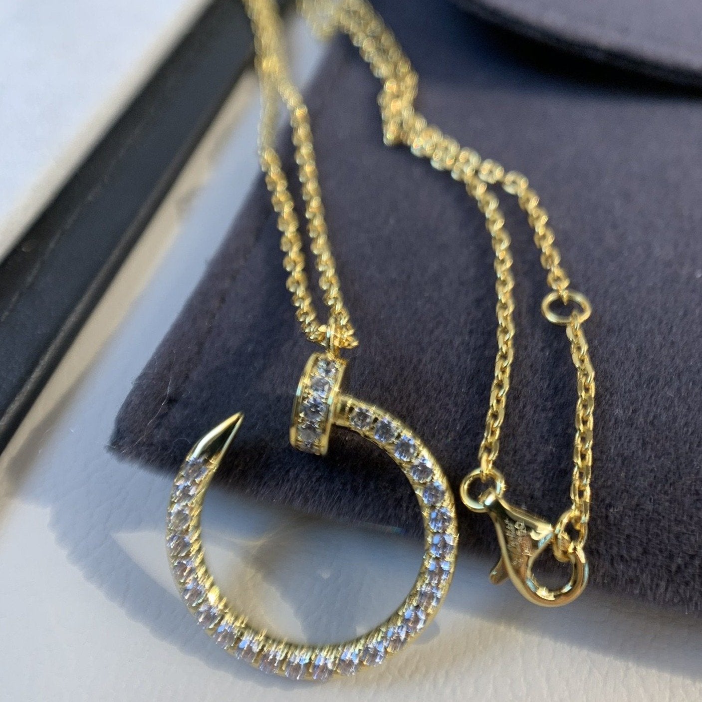 [Triumph Jewelry]JUSTE NECKLACE GOLD DIAMONDS