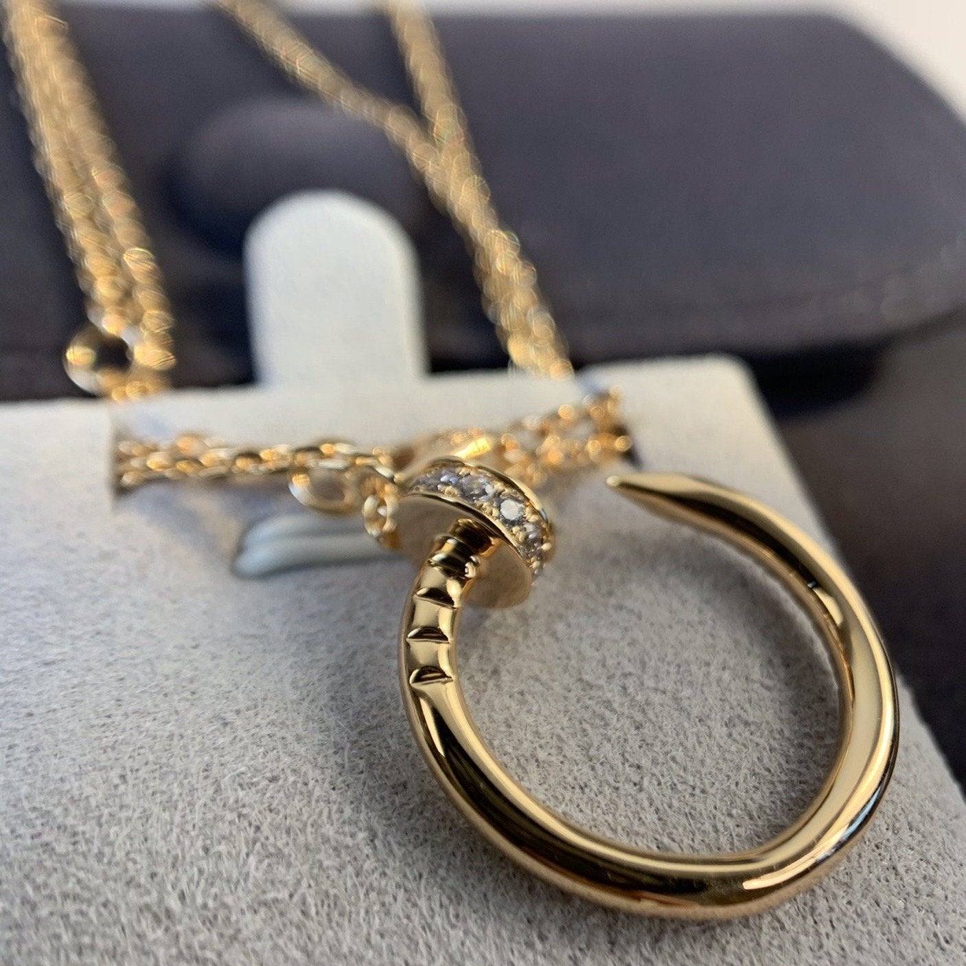 [Triumph Jewelry]JUSTE NECKLACE PINK GOLD DIAMONDS