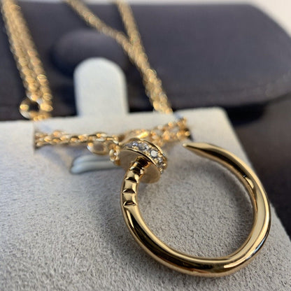 [Triumph Jewelry]JUSTE NECKLACE PINK GOLD DIAMONDS