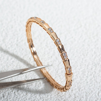 [Triumph Jewelry]SERPENTI SMALL BRACELET PINK GOLD DIAMOND