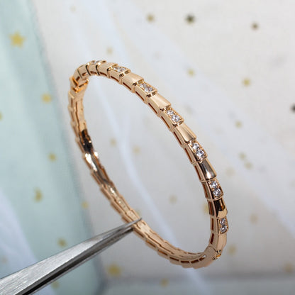 [Triumph Jewelry]SERPENTI SMALL BRACELET PINK GOLD DIAMOND