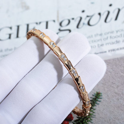 [Triumph Jewelry]SERPENTI SMALL BRACELET PINK GOLD DIAMOND