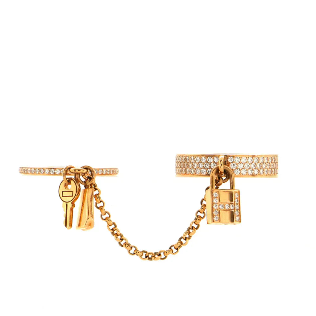 [Triumph Jewelry]HM KELLY CLOCHETTE DOUBLE RING IN  WITH DIAMONDS