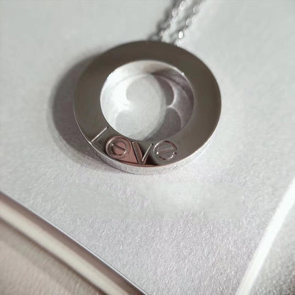 [Triumph Jewelry]LOVE NECKLACE ADJUSTABLE SILVER