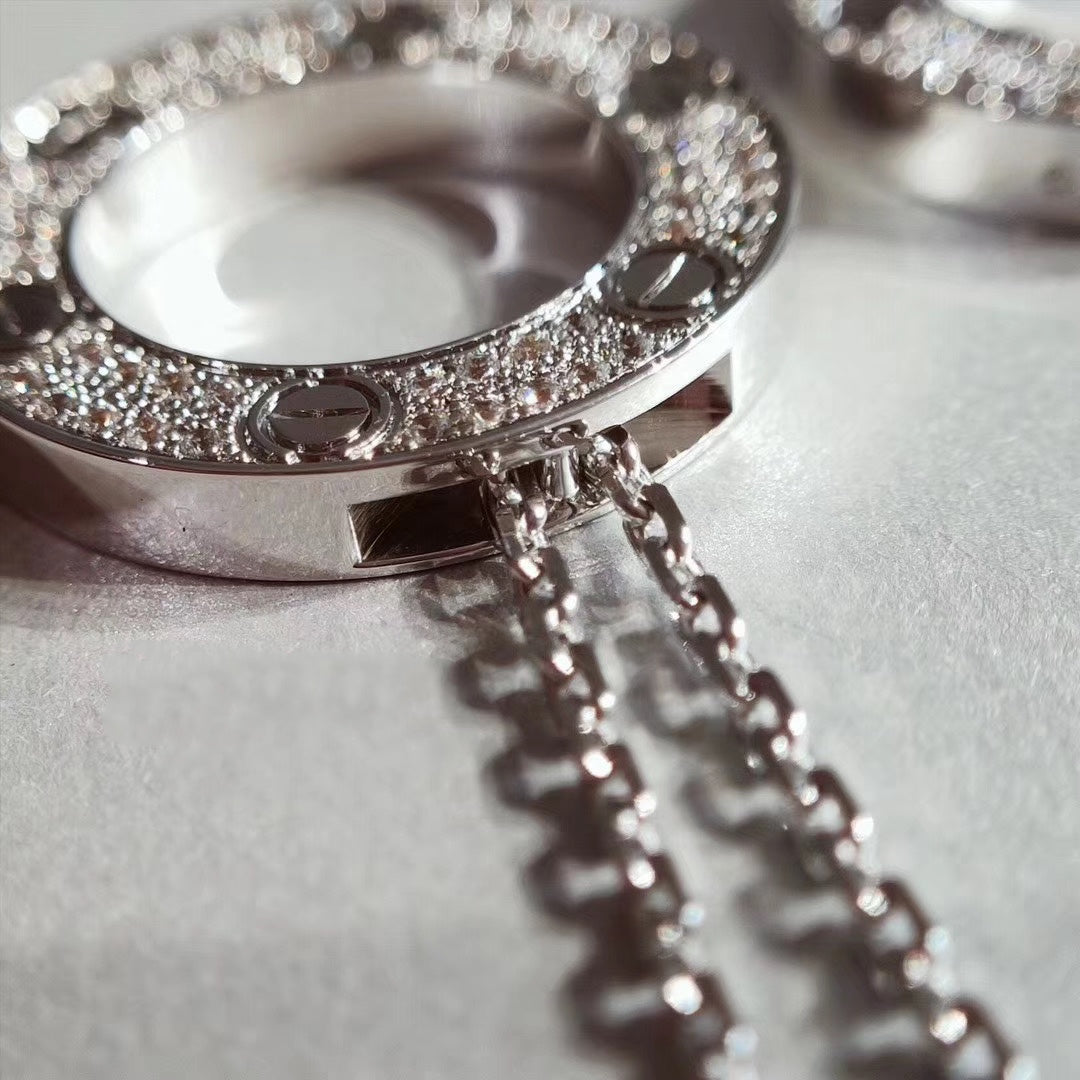 [Triumph Jewelry]LOVE NECKLACE ADJUSTABLE SILVER
