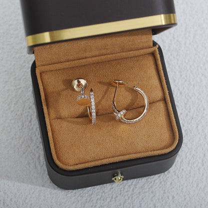 [Triumph Jewelry]JUSTE EARRINGS 12.75MM PINK GOLD DIAMOND