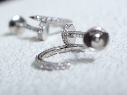 [Triumph Jewelry]JUSTE EARRINGS 12.75MM SILVER DIAMOND