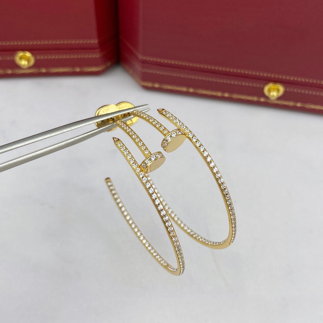 [Triumph Jewelry]JUSTE EARRINGS FULL DIAMONDS 1.8MM
