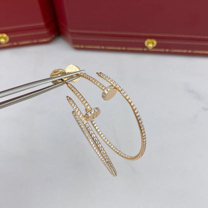 [Triumph Jewelry]JUSTE EARRINGS FULL DIAMONDS 1.8MM