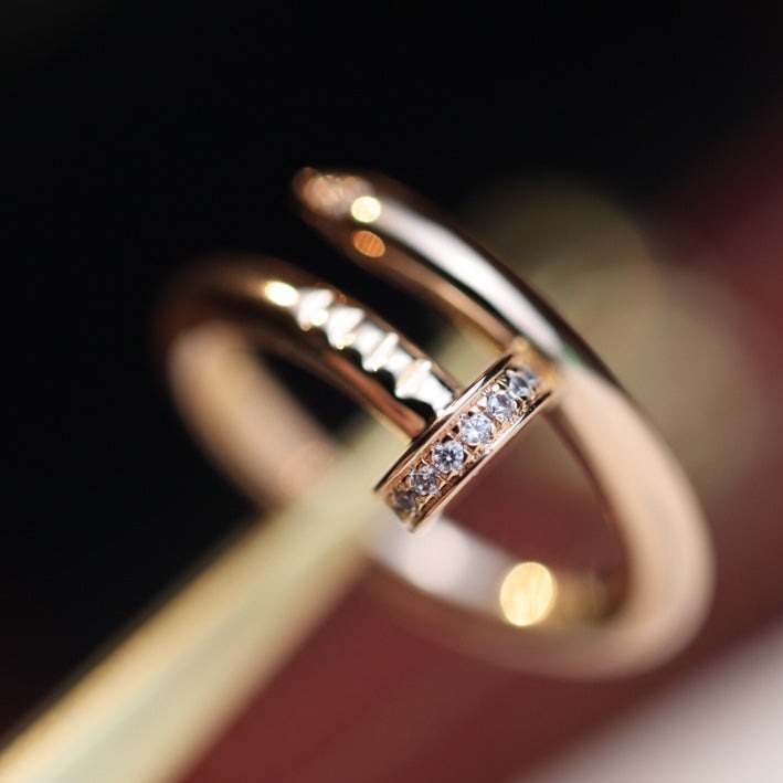 [Triumph Jewelry]JUSTE RING 2.65MM PINK GOLD DIAMOND