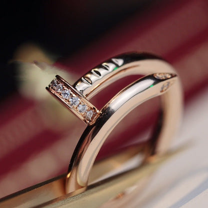 [Triumph Jewelry]JUSTE RING 2.65MM PINK GOLD DIAMOND