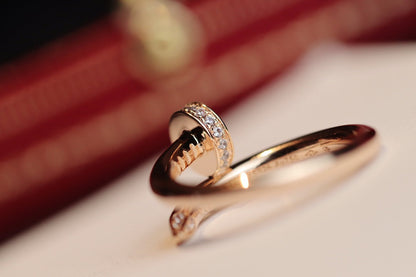 [Triumph Jewelry]JUSTE RING 2.65MM PINK GOLD DIAMOND