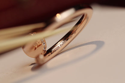 [Triumph Jewelry]JUSTE RING 2.65MM PINK GOLD DIAMOND