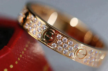 [Triumph Jewelry]LOVE RING 3.6MM DIAMOND PAVED