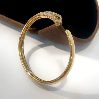[Triumph Jewelry]PANTHERE GOLD DIAMOND OPEN BRACELET