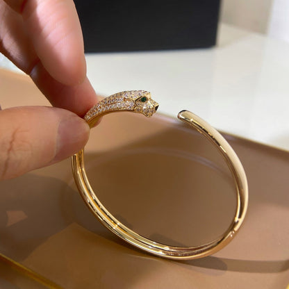 [Triumph Jewelry]PANTHERE GOLD DIAMOND OPEN BRACELET