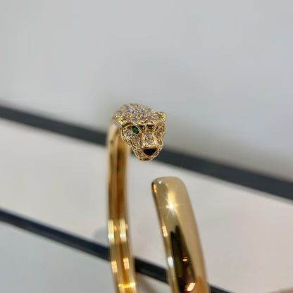 [Triumph Jewelry]PANTHERE GOLD DIAMOND OPEN BRACELET