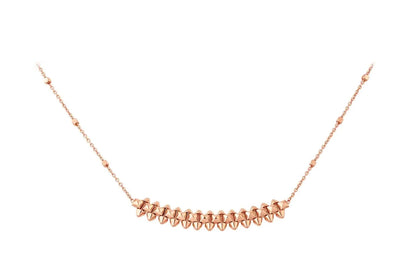 [Triumph Jewelry]CLASH PINK GOLD NECKLACE
