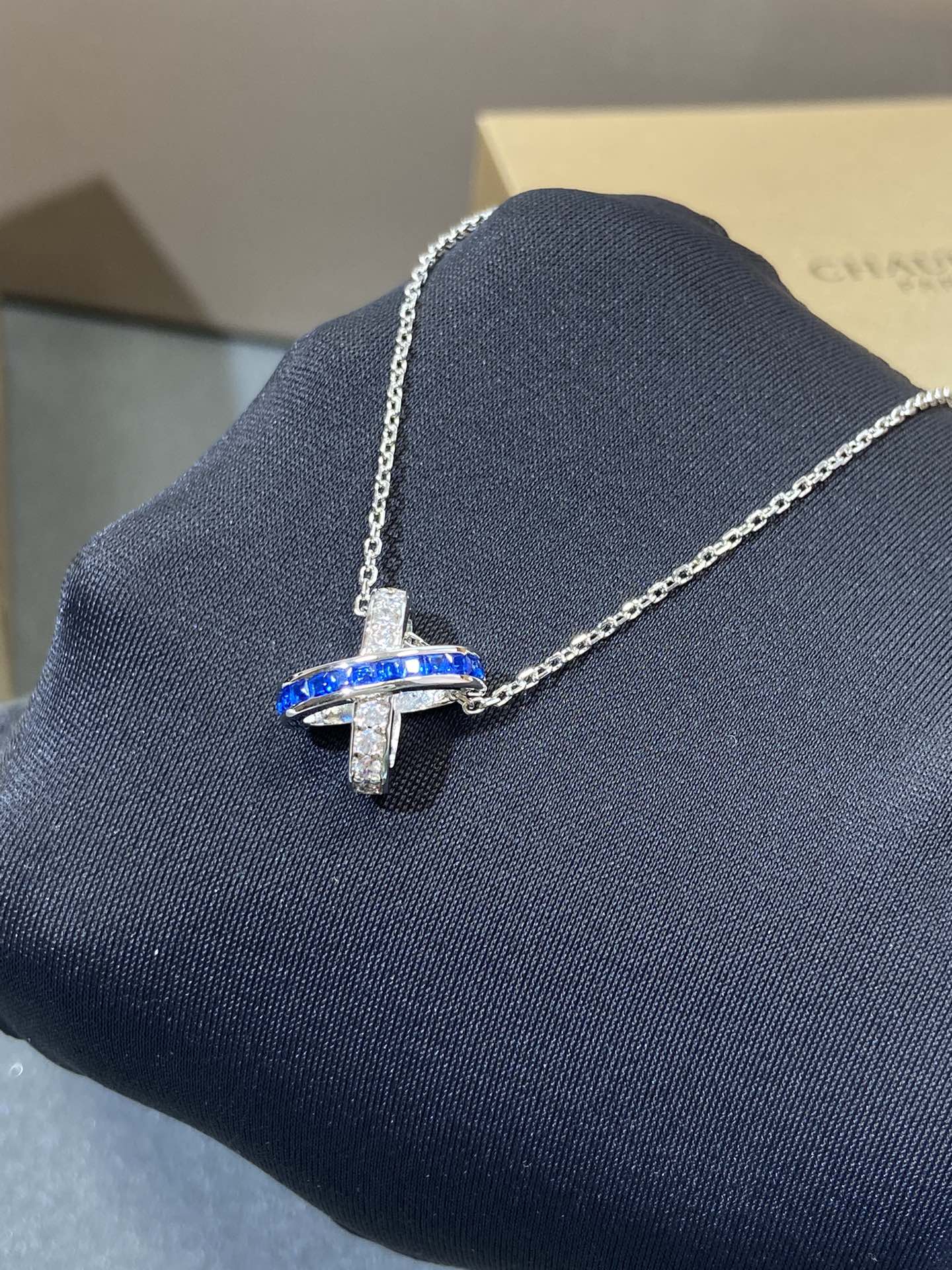 [Triumph Jewelry]LIENS DIAMOND SILVER NECKLACE