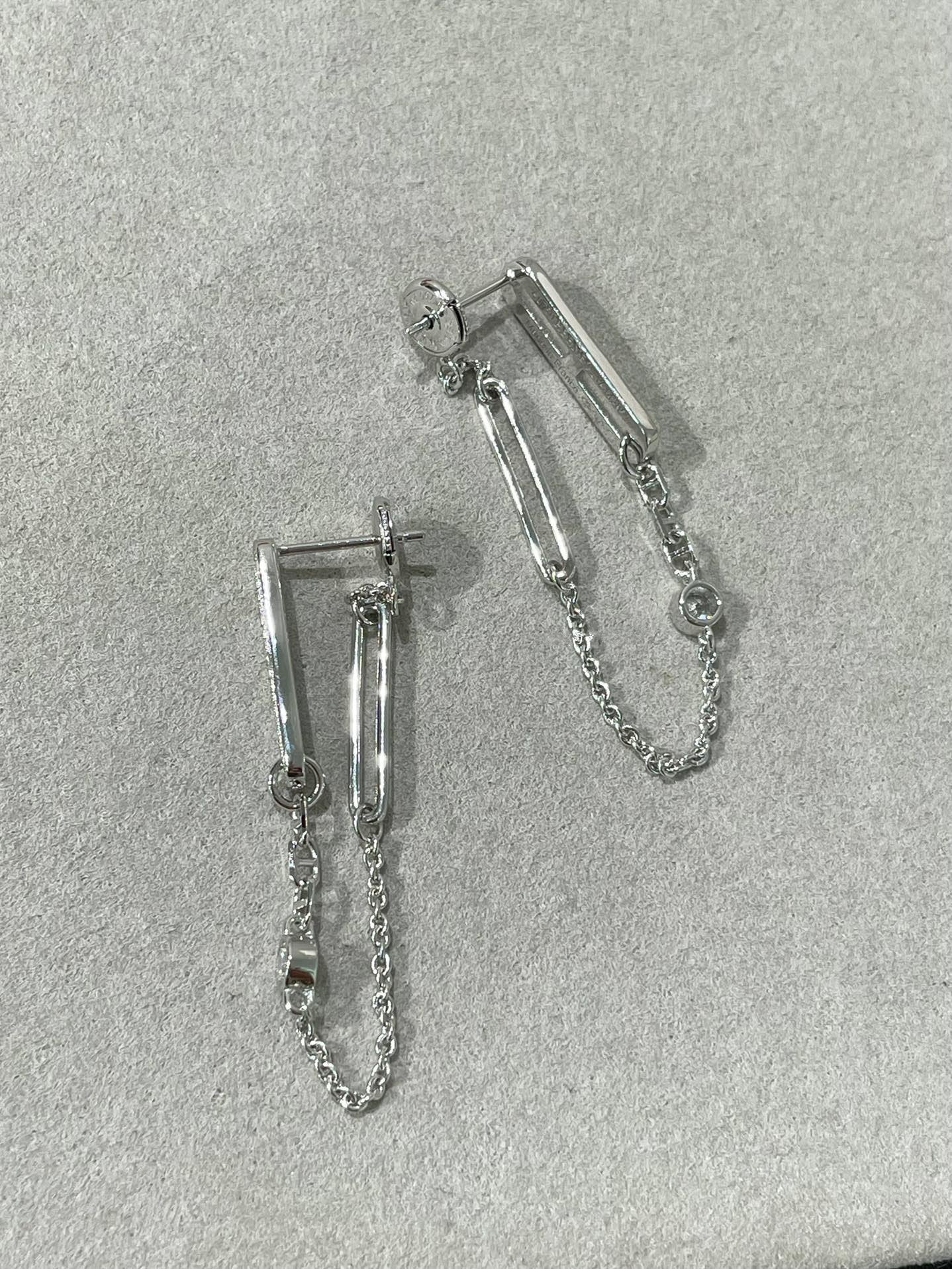 [Triumph Jewelry]CHAINE CHAOS DIAMOND DROP EARRINGS