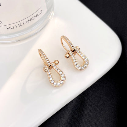 [Triumph Jewelry]FORCE 10 FULL DIAMOND DROP EARRINGS MEDIUM MODEL