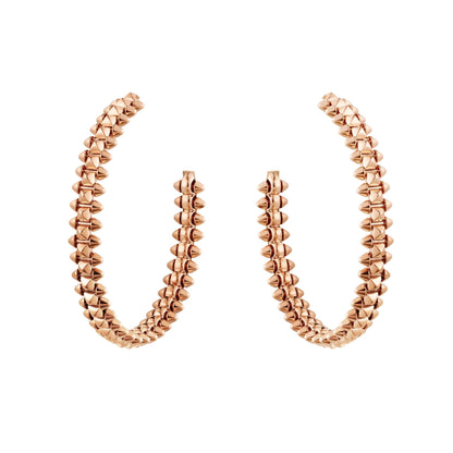 [Triumph Jewelry]CLASH LARGE HOOP EARRINGS
