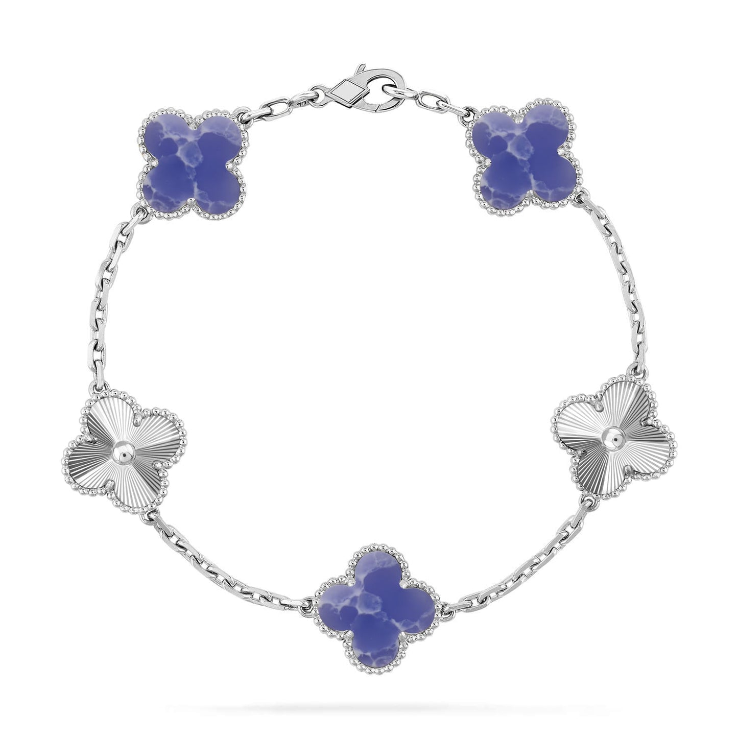[Triumph Jewelry]CLOVER 5 MOTIF BLUE VEINS BRACELET COLLECTION
