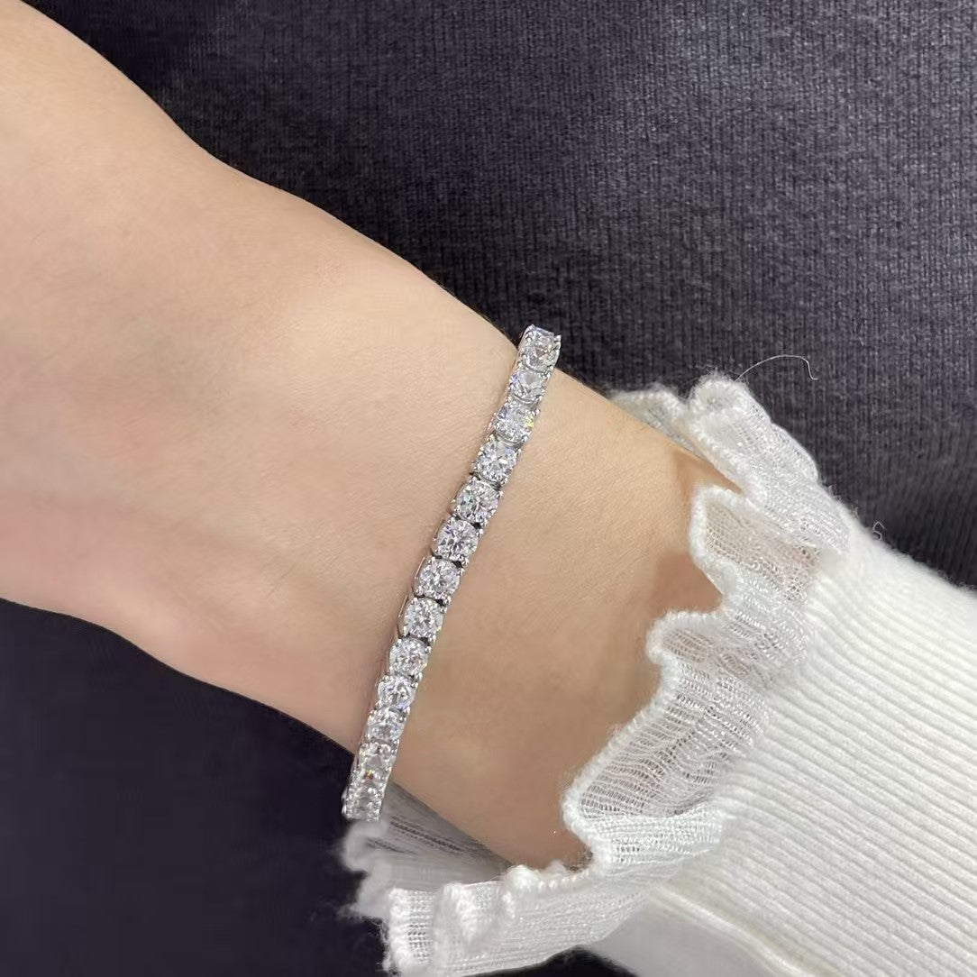 [Triumph Jewelry jewelrys]TENNIS BRACELET WITH FULL DIAMOND SETTING