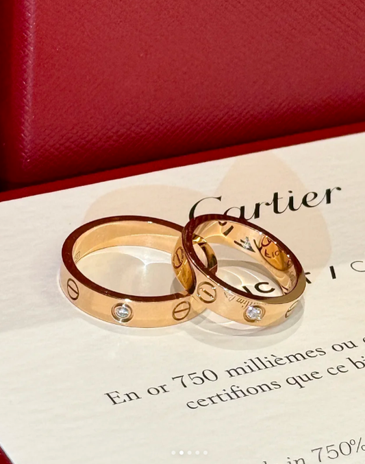 [Triumph Jewelry]LOVE RING 4MM 1 DIAMOND