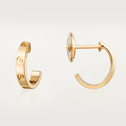 [Triumph Jewelry]LOVE EARRINGS 2.65MM PINK GOLD