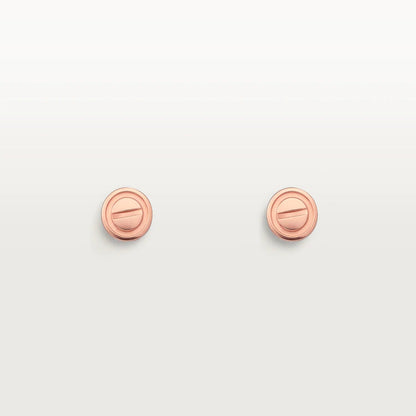 [Triumph Jewelry]LOVE EARRINGS PINK GOLD 10MM