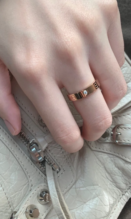 [Triumph Jewelry]LOVE RING 4MM 1 DIAMOND