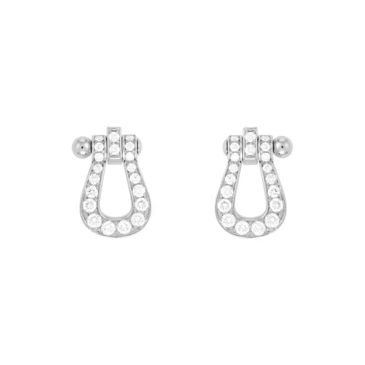 [Triumph Jewelry]FORCE 10 FULL DIAMOND STUD EARRINGS MINI MODEL