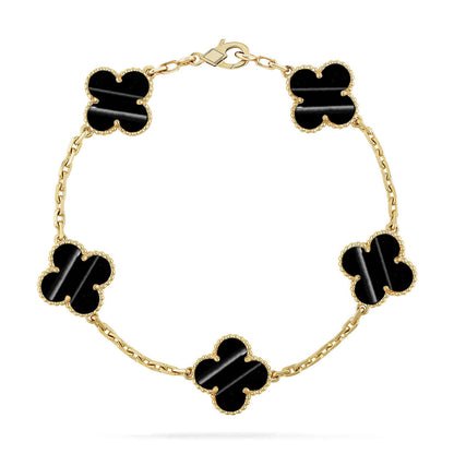 [Triumph Jewelry] CLOVER 5 MOTIF PULSAR STONE BRACELET COLLECTION