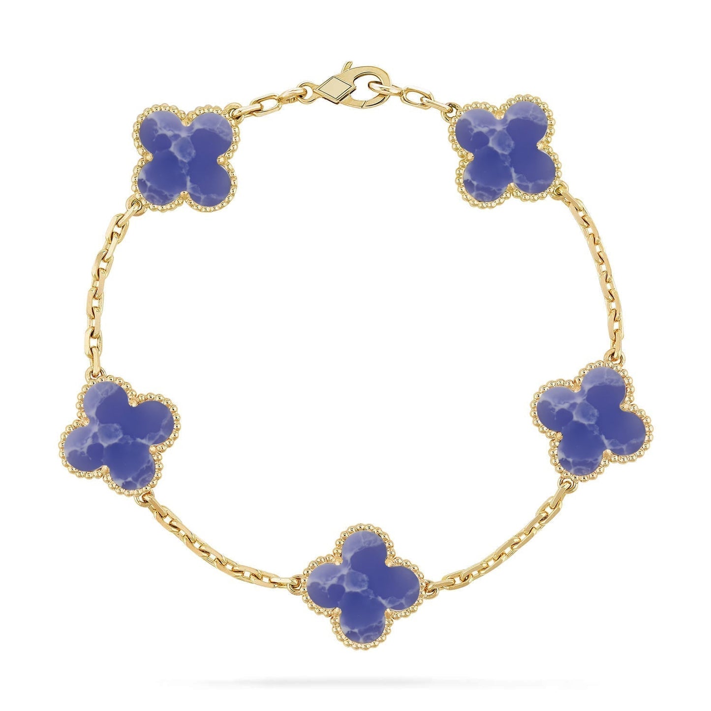 [Triumph Jewelry]CLOVER 5 MOTIF BLUE VEINS BRACELET COLLECTION