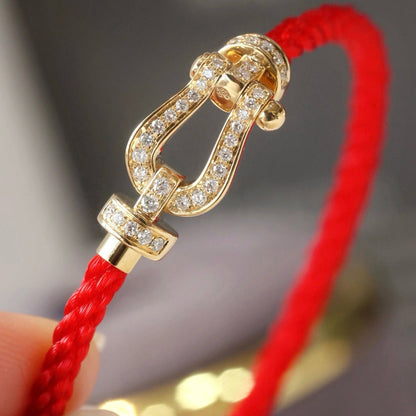 [Triumph Jewelry]FORCE LARGE HORSESHOE FULL DIAMOND BRACELET GOLD