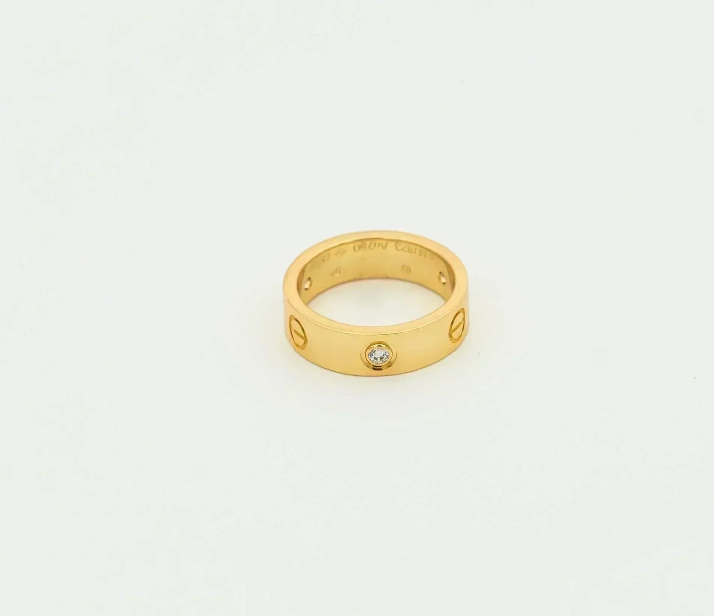 [Triumph Jewelry]LOVE RING 5.5MM 3 DIAMONDS GOLD