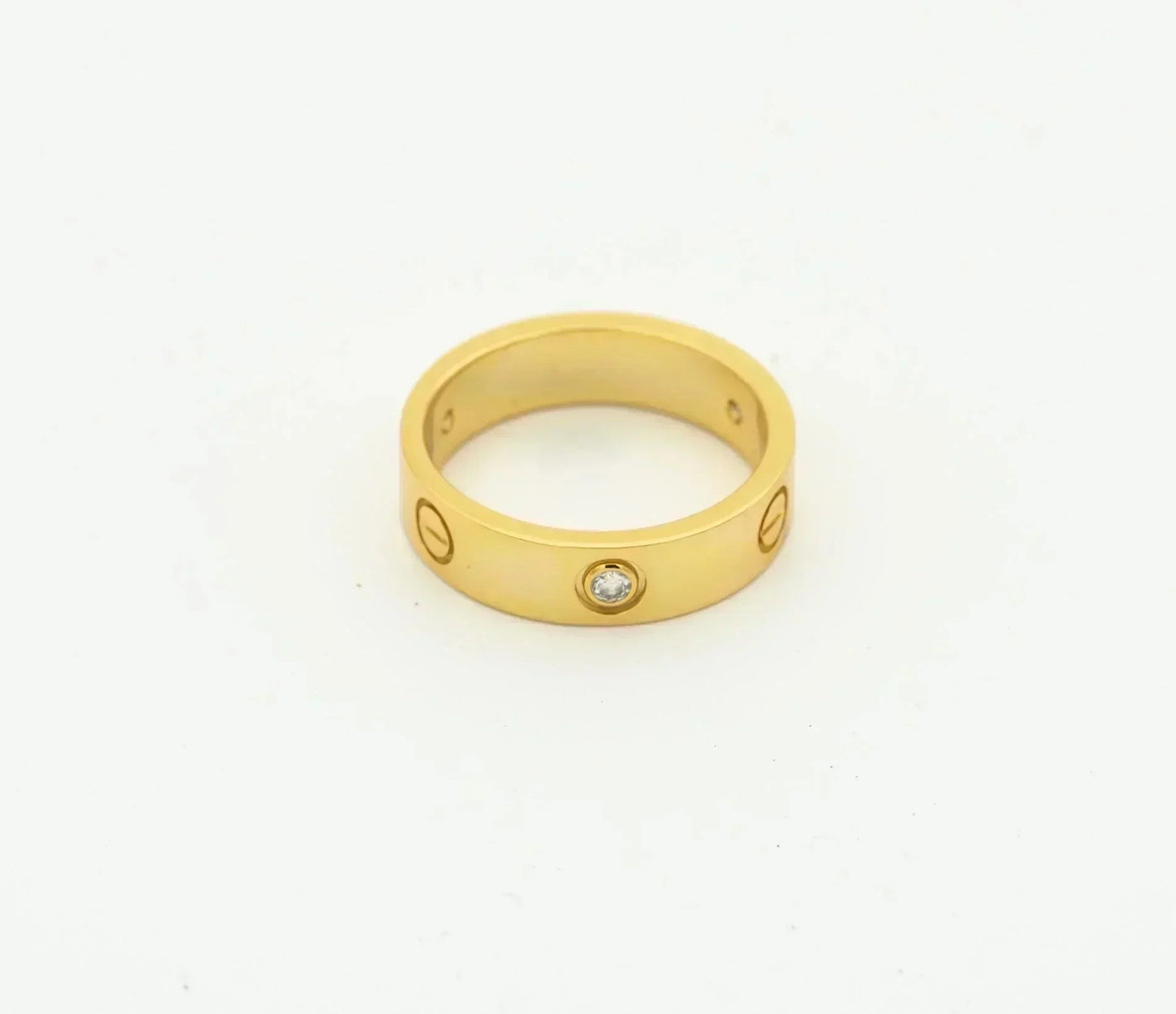 [Triumph Jewelry]LOVE RING 4MM 1 DIAMOND GOLD
