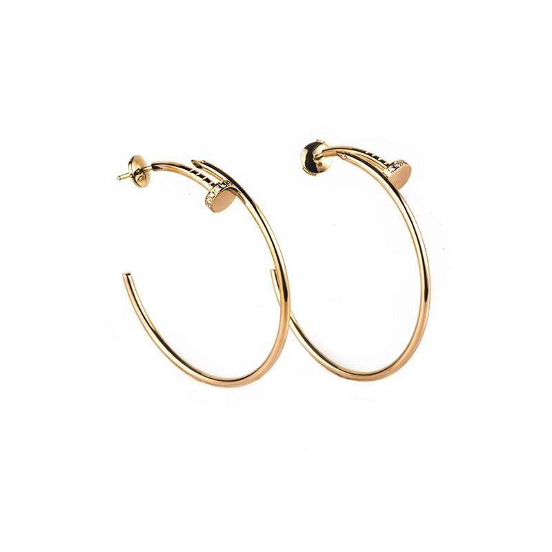 [Triumph Jewelry]JUSTE EARRINGS GOLD DIAMONDS 1.8MM