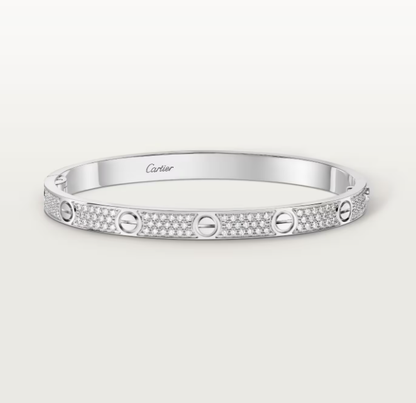 [Triumph Jewelry]NEW-LOVE-4.8MM-Width Diamond-Studded Bracelet