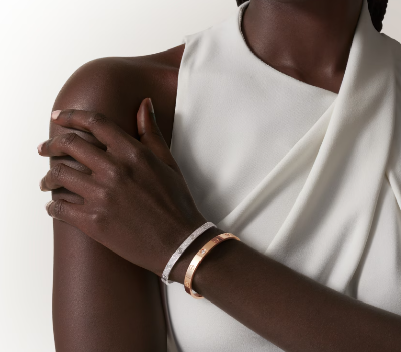 [Triumph Jewelry]NEW-LOVE-4.8MM-Width Diamond-Studded Bracelet