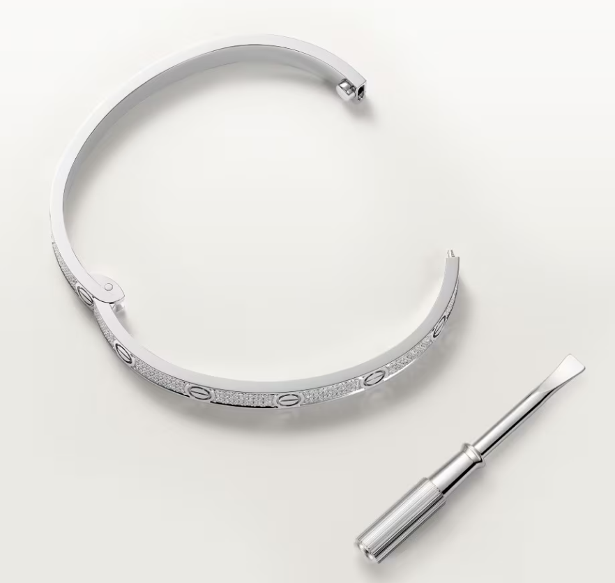 [Triumph Jewelry]NEW-LOVE-4.8MM-Width Diamond-Studded Bracelet